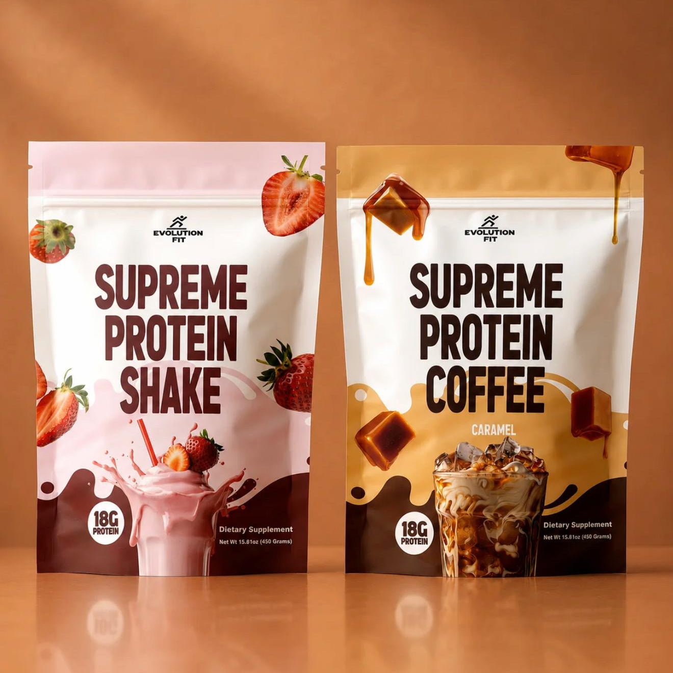 Supreme Protein Duo Coffee Mocha/Strawberry Shake - Evolution Fit
