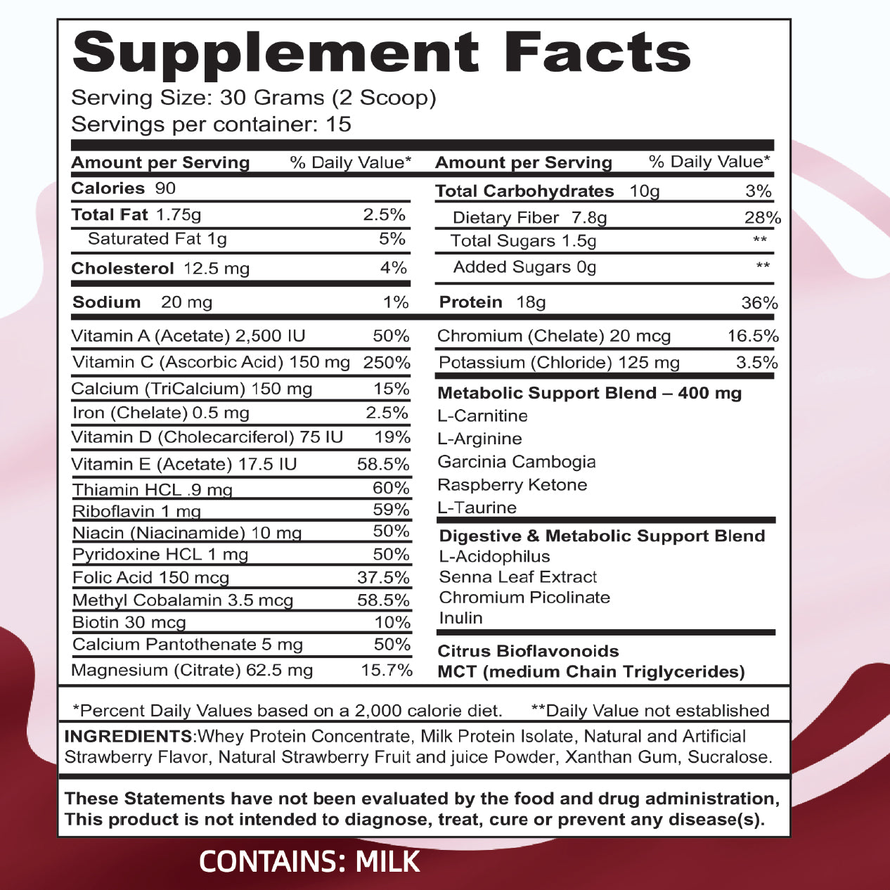 Supreme Protein Strawberry Shake - Evolution Fit